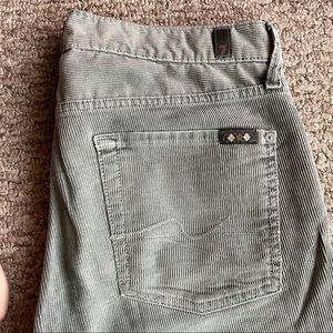 Men's Seven 7 For All Mankind Gray Corduroy Jeans